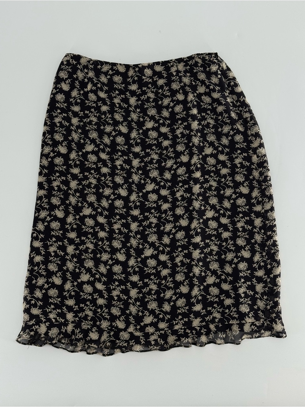 Cynthia Howie‎ Maggy Bouticue 100% Silk 90s Vintage Skirt 4